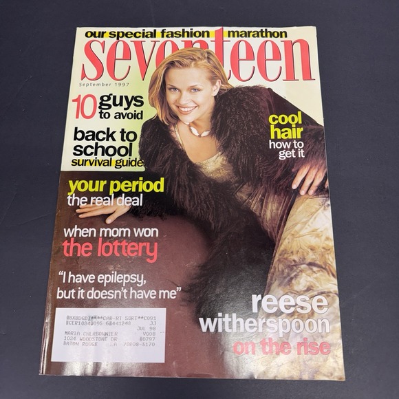 Other - Vintage SEVENTEEN Magazine September 1997 – Reese Witherspoon Cover, Fiona Apple
